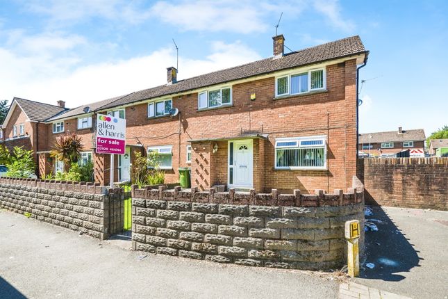 Thumbnail End terrace house for sale in Llanrumney Avenue, Llanrumney, Cardiff