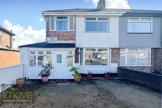 Thumbnail Semi-detached house for sale in Leafield Road, Hunts Cross, Liverpool