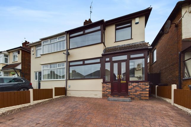 Thumbnail Semi-detached house for sale in Wyndham Avenue, Huyton, Liverpool.
