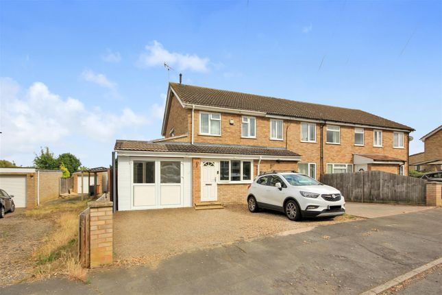 Thumbnail End terrace house for sale in Evelyn Way, Irchester, Wellingborough