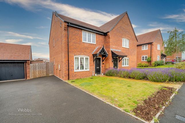 Thumbnail Semi-detached house for sale in Woodlark Way, Streethay, Lichfield