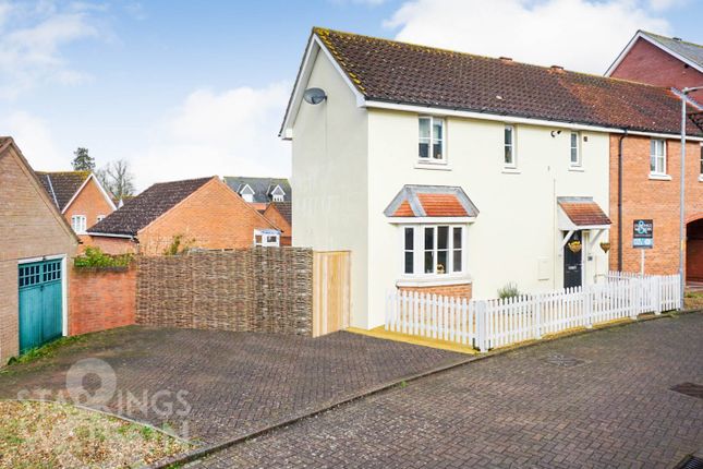 Thumbnail Semi-detached house for sale in Springfield Chase, Long Stratton, Norwich