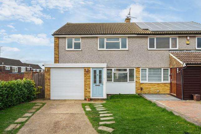 Semi-detached house for sale in Chichester Close, Dunstable, Bedfordshire