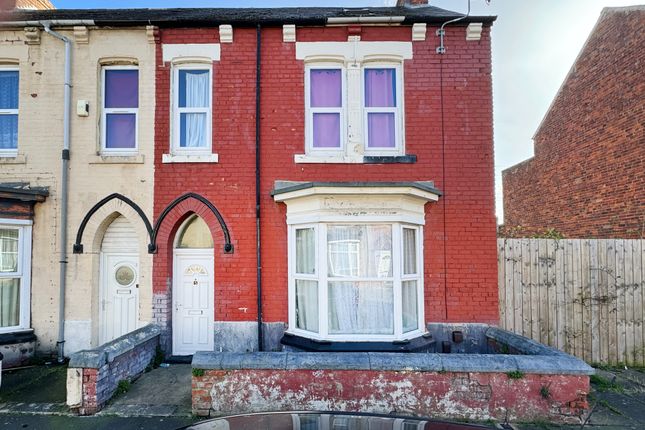 Thumbnail End terrace house for sale in Tankerville Street, Hartlepool, County Durham