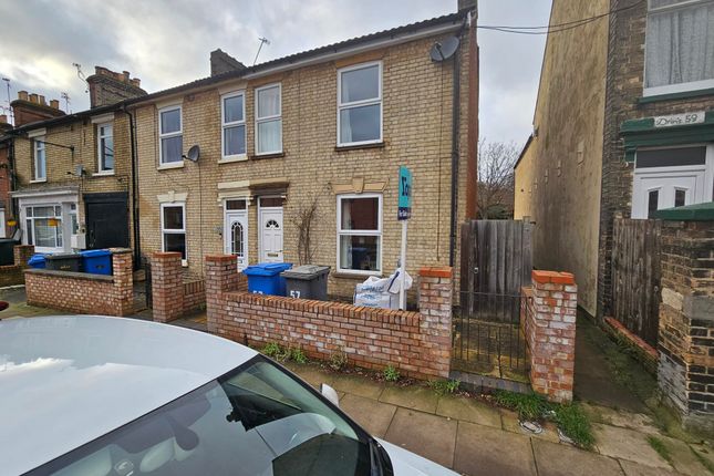 Thumbnail End terrace house for sale in Cemetery Road, Ipswich