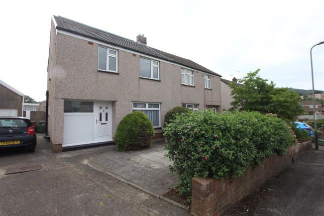 Thumbnail Semi-detached house to rent in Meadow Crescent, Caerphilly