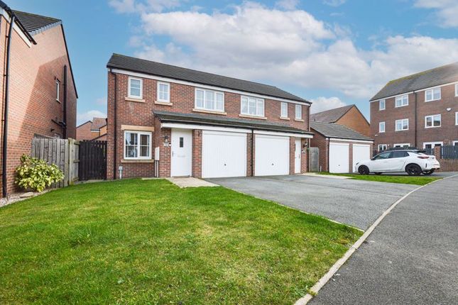 Thumbnail Semi-detached house for sale in Shillhope Drive, Blyth
