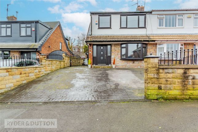 Semi-detached house for sale in Borrowdale Close, Royton, Oldham, Greater Manchester