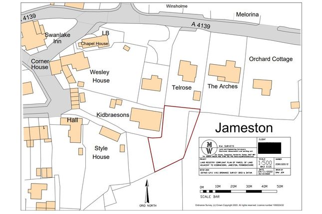 Land for sale in Jameston, Tenby