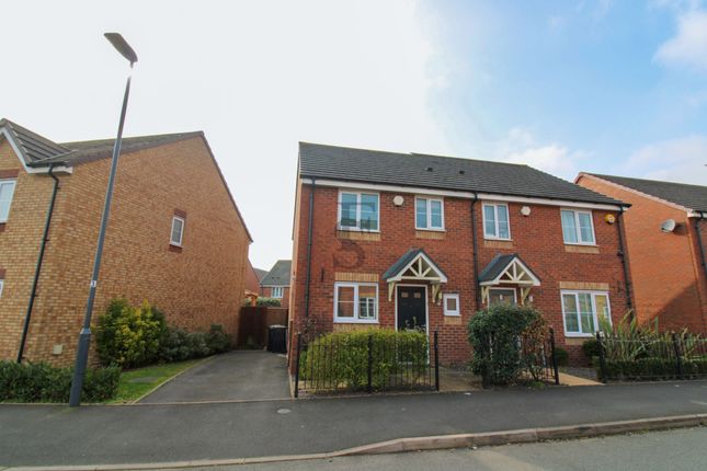 Thumbnail Semi-detached house for sale in Feather Lane, Bermuda Village, Nuneaton