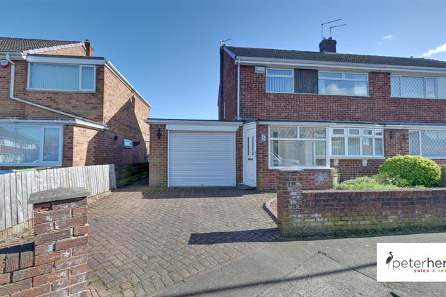 Semi-detached house for sale in Launceston Drive, East Herrington, Sunderland