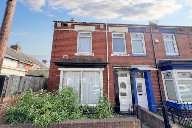 Thumbnail End terrace house for sale in Lansdowne Road, Hartlepool