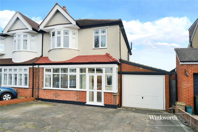 Thumbnail Semi-detached house for sale in Ebbisham Road, Worcester Park