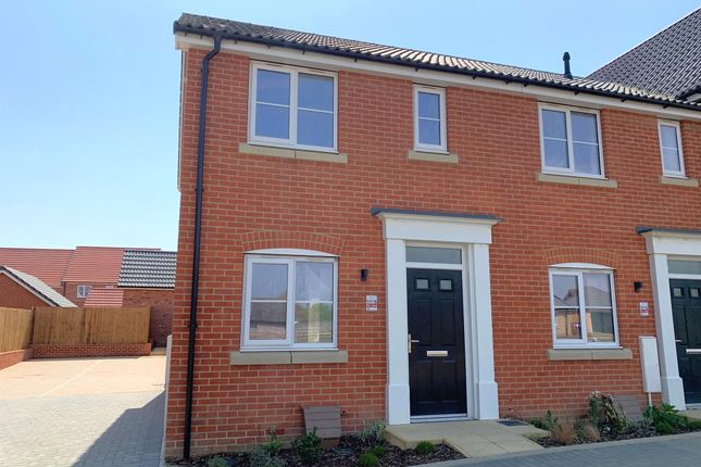 Thumbnail End terrace house for sale in Ecclestone Rise, Bungay