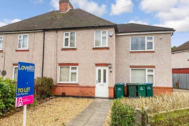 Thumbnail Semi-detached house to rent in Queen Margarets Road, Canley, Coventry, West Midlands