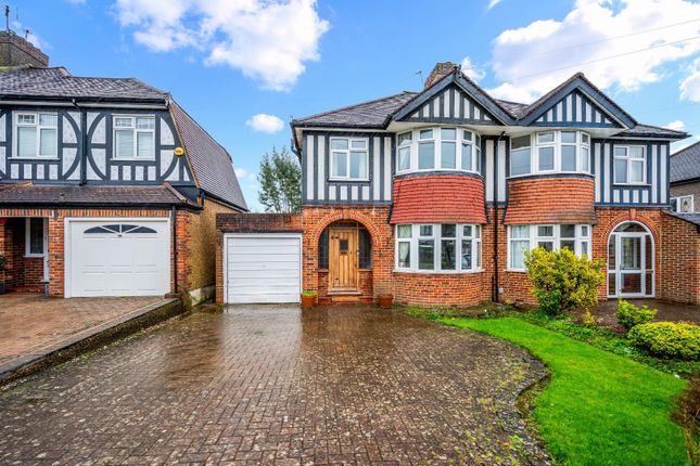 Thumbnail Semi-detached house for sale in Rosedale Road, Stoneleigh, Epsom