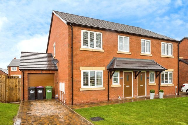 Thumbnail Semi-detached house for sale in Kingfisher Way, Morda, Oswestry, Shropshire
