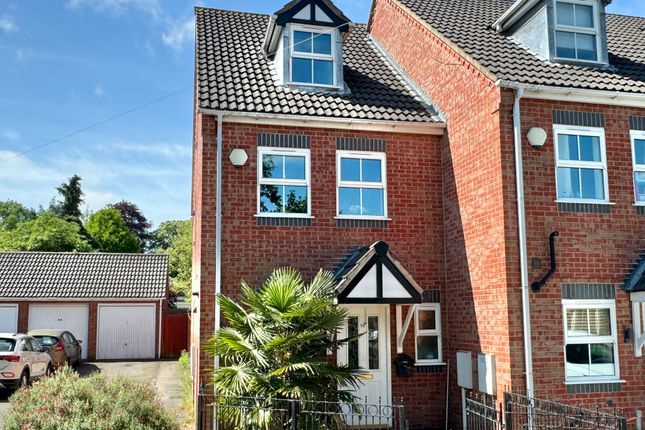Thumbnail End terrace house for sale in Sandford Road, Syston, Leicester, Leicestershire