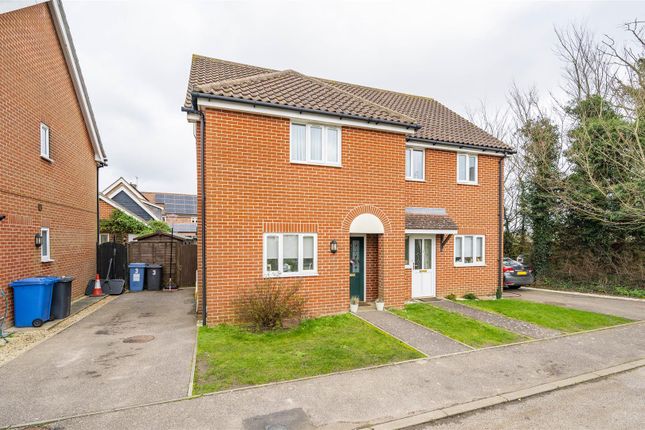 Semi-detached house for sale in 3 Ladbrook Close, Elmsett, Ipswich, Suffolk