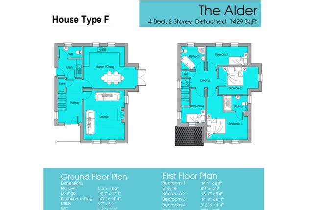 Detached house for sale in The Alder, Gortnessy Meadows, Derry