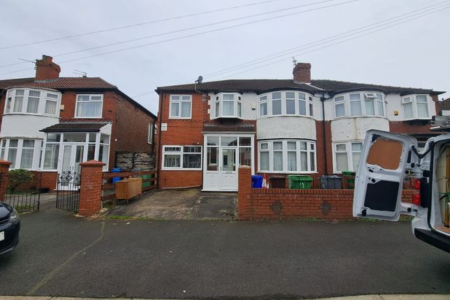 Thumbnail Semi-detached house to rent in Bournelea Avenue, Burnage, Manchester