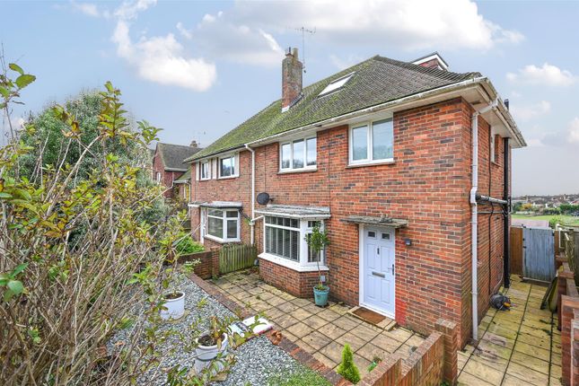 Thumbnail Semi-detached house for sale in Downsway, Southwick, Brighton