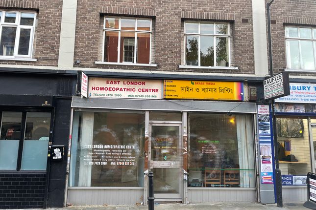 Retail premises to let in Heneage Street, London