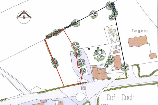 Thumbnail Land for sale in Cefn Coch, Welshpool