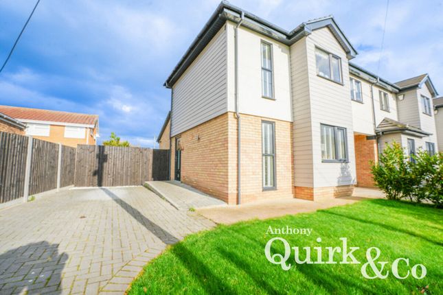 Thumbnail End terrace house for sale in Thielen Road, Canvey Island