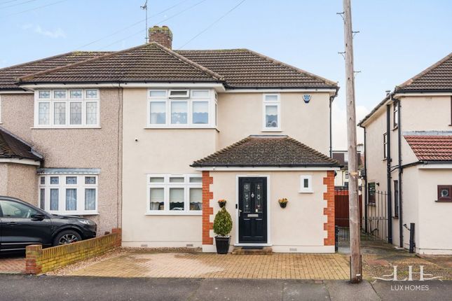 Thumbnail Semi-detached house for sale in Ambleside Avenue, Hornchurch