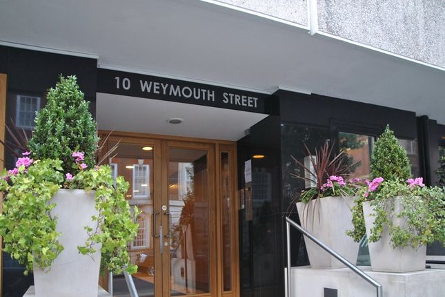 Thumbnail Flat to rent in Weymouth Street, London