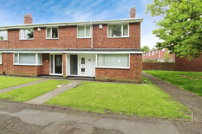 Thumbnail End terrace house for sale in Budle Close, Blyth