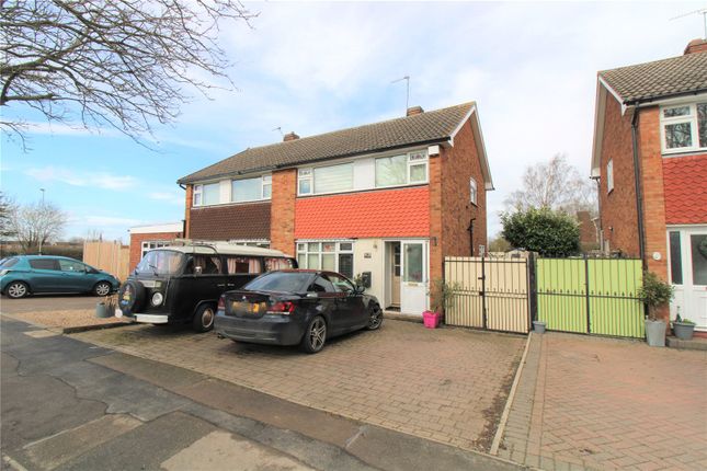 Thumbnail Semi-detached house for sale in Linford Close, Wigston, Leicestershire