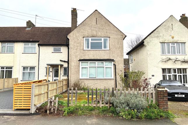 Thumbnail End terrace house for sale in Priory Road, Chessington, Surrey.