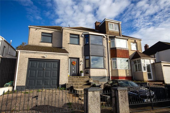 Thumbnail Semi-detached house for sale in Glastonbury Terrace, Llanrumney, Cardiff