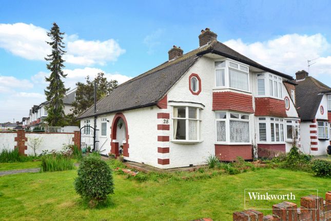 Thumbnail Semi-detached house for sale in Caversham Avenue, Cheam, Sutton