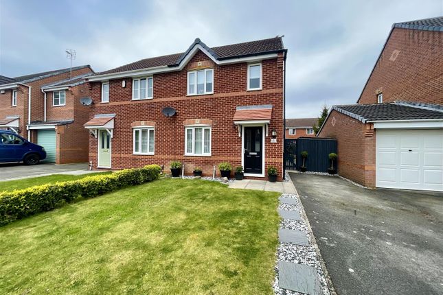 Thumbnail Semi-detached house for sale in Faversham Park, Faverdale, Darlington