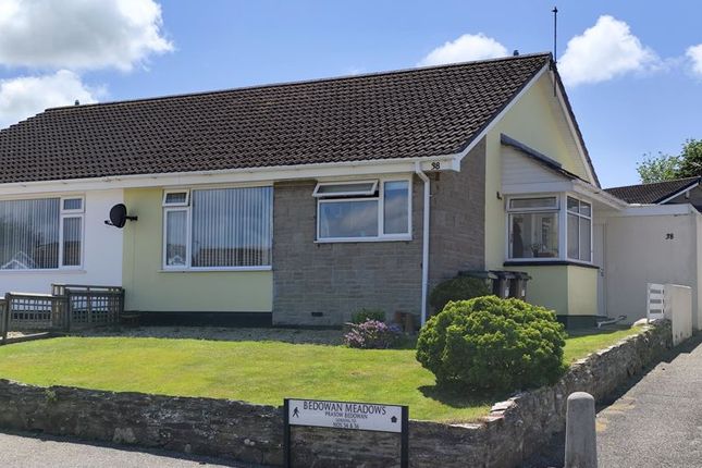 Thumbnail Semi-detached bungalow for sale in Bedowan Meadows, Tretherras, Newquay
