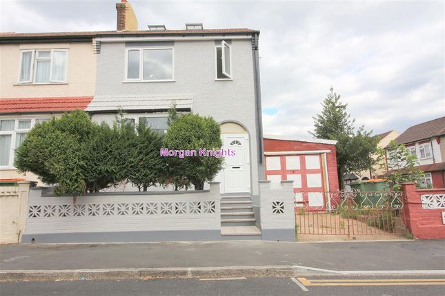 Thumbnail End terrace house for sale in Stokes Road, East Ham
