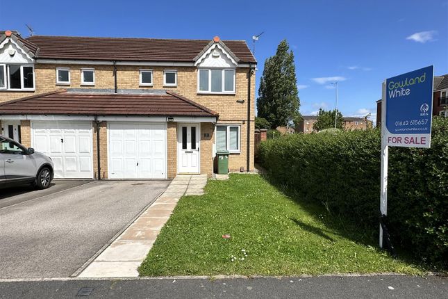Thumbnail Semi-detached house for sale in Brusselton Court, Stockton-On-Tees