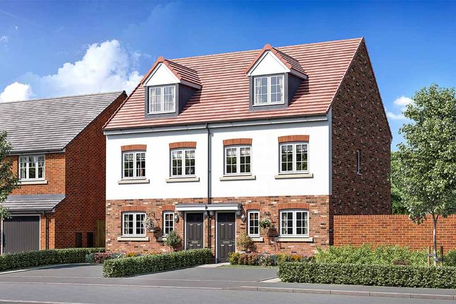 Thumbnail Terraced house for sale in "The Bradshaw" at Goldcrest Avenue, Farington Moss, Leyland
