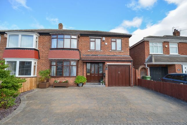 Thumbnail Semi-detached house for sale in Bedale Grove, Stockton-On-Tees, Durham