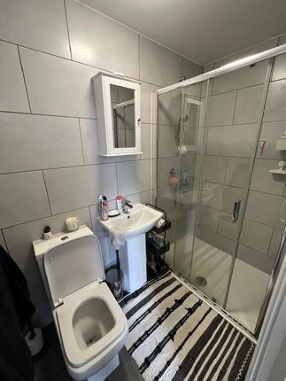A Modern, Clean Bathroom With A Shower Enclosure, ...