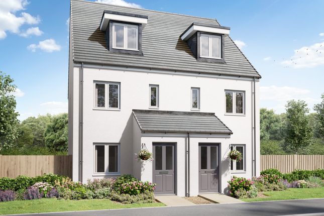 Thumbnail Semi-detached house for sale in "The Saunton" at Bickland Hill, Falmouth
