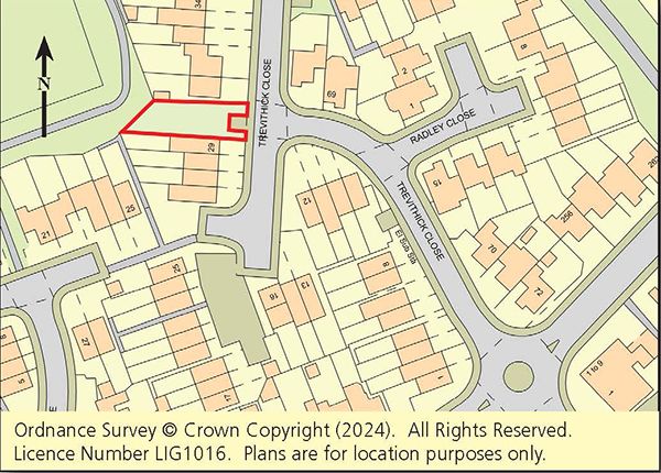 Land for sale in Land Adj. 29 Trevithick Close, Feltham, Middlesex