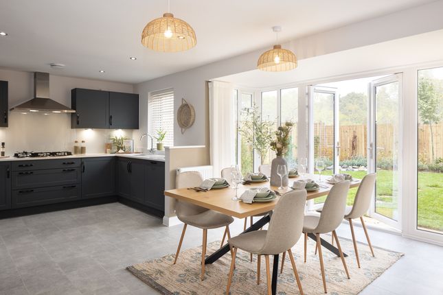 Internal Shot Of The Open-Plan Kitchen/Dining/Family Area In The Holden Show Home