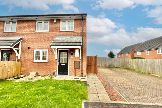 Thumbnail End terrace house for sale in Old School Drive, Lemington, Newcastle Upon Tyne