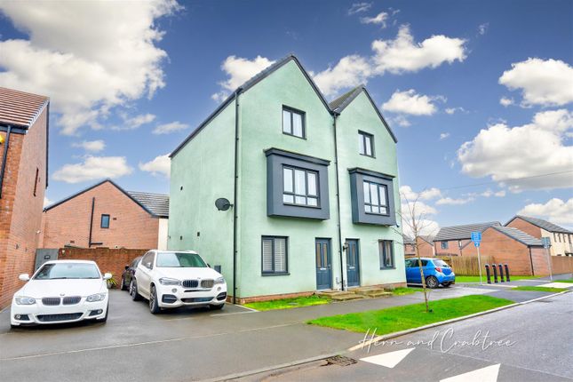 Thumbnail Town house for sale in Mortimer Avenue, Old St. Mellons, Cardiff