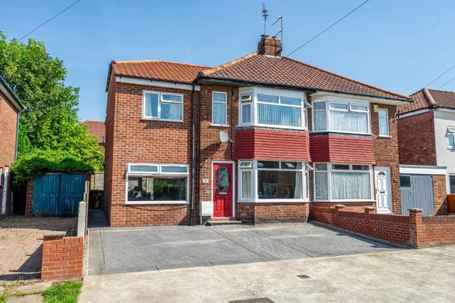 Thumbnail Semi-detached house for sale in Meadowfields Drive, Huntington, York