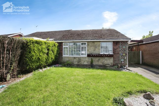 Thumbnail Semi-detached bungalow for sale in Alfreton Close, Burbage, Hinckley, Leicestershire